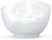 Fehér 'huncut' porcelántálka - 58products