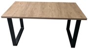 COLIN kihúzható étkezőasztal, tölgy