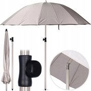 Kerti napernyő védő vízálló szürke állítható törhető 190 cm