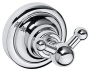 Dupla kampó 6,5x6,5 cm ezüstszínű