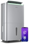 Klarstein DryFy Connect 40 párátlanító, 40 l / nap, 30-45 m², app vezérlés, mobil, víztartály, víztartály