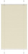 pliszírozott redőny krém 75x100 cm szövetszélesség 74,4 cm