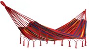 Deuba Függőágy rojtokkal 320x150 cm - piros
