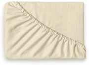 Kvalitex Flanel sztreccs lepedő világos bézs, 90 x200 cm, 90 x 200 cm