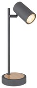 Globo 57910TG - ROBBY asztali lámpa 1xGU10/5W/230V szürke/barna