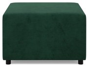 Zeus puff, kordbársony, 70x70, zöld