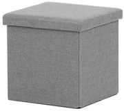 Tárolós Puff, Szürke Szövet. TAB-461 GREY2