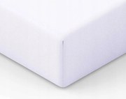 Jersey lepedő gumival 160x200 cm, fehér színű 01 J24