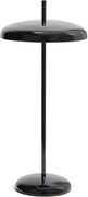 Fekete LED dimmelhető asztali lámpa fém búrával (magasság 35 cm) Porte – Kave Home