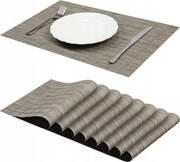 Asztali alátét 30x45 Lungo bézs színű, tányérok alá