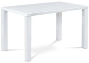 Modern Magasfényű Étkezőasztal Fehér Színben At-3006