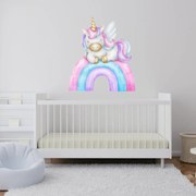 PIPPER. Textil falmatrica "Egyszarvú a szivárványon"