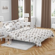 Karácsonyi pamut ágynemét Zimní krajina , 140 x200 cm, 70 x 90 cm