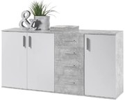 POPPY 3 szekrény, fehér