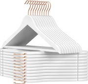 Juharfa vállfák, 20 db-os ruhaakasztó vállbevágásokkal