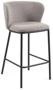 Világosszürke bárszék (ülésmagasság 65 cm) Ciselia – Kave Home