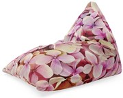 Triangl babzsák rózsaszín virágok, rózsaszín