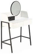 Öltözködő asztal AGNES 120x80 cm fehér/fekete