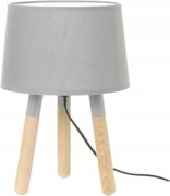 Fa asztali lámpa szürke hálószoba nappali előszoba szoba Orbit