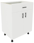 Benita 1 fiókos 2 ajtós Alsó konyhaszekrény Fehér 60x50x80 cm