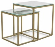 Gloria II dohányzóasztal, márvány / arany