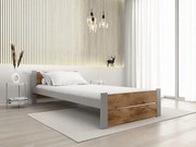 Ágy IKAROS DOUBLE 90 x 200 cm, artisan tölgy/szürke Ágyrács: Ágyrács nélkül, Matrac: Matrac nélkül