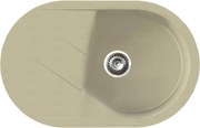 Vesta Plus Metalac 190594 Gránit Mosogatótálca - Extra mély, Csepegtetőtálcás, Pezsgő