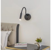 Brilagi - LED Dimmelhető flexibilis fali lámpa MAYA 1xG9/4W/230V fekete BRI085