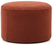 Terrakotta színű buklé puff Kaeli – Kave Home