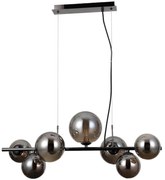 ITALUX PND-406007-7A-BCR - Csillár zsinóron CANELLO 7xG9/5W/230V fekete