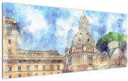 Kép - Santa Maria di Loreto temploma, Róma, Olaszország (120x50 cm)