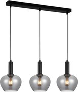 Italux modern függeszték stabla fekete füstös itxpnd-30084-3-bk-sg