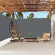 antracitszürke behúzható oldalsó napellenző 200 x 600 cm