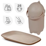 Nattou - Pelenkázó és pelenkázó alátét SOFTY 50x70 cm barna