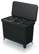 SYSTEMA szelektív hulladékgyűjtő 3 x 10 l fekete