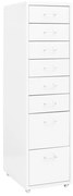 fehér fém mobil iratszekrény 28 x 41 x 109 cm