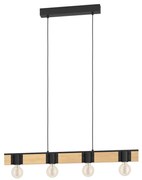 Eglo 43902 - Csillár zsinóron BAILRIGG 4xE27/40W/230V