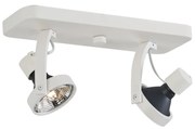 Design mennyezeti spotlámpa fehér GU10 70mm 2-lámpás állítható - Vo
