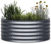 High Grow Half Circle, félkör alakú magaságyás, 105x43x60 cm, hullámos acéllemezből, egyszerű összeszerelés, rozsda- és fagyálló