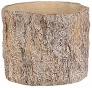 Virágcsomagolás fa kérgét utánzó, 24 x 23 x 18 cm,beton, 24 cm