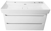 TMP SHARP 100 fali fürdőszobabútor - CeraStyle SHARP - 37600 DUPLA csaplyukas mosdóval - 100 x 48 cm