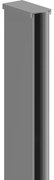 Mexen falcsík zuhanyfalhoz, gun metal - 800-00-95