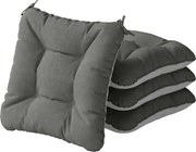 Outsunny 4 db kültéri ülőpárna — csúszásmentes, vízlepergető, UV30+ védelem, 39,5×39,5×10 cm | Aosom