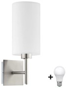 Eglo - LED Fali lámpa TUNJA 1xE27/60W/230V matt króm/fehér