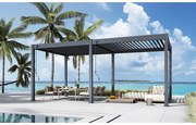 Bioklimatikus pergola, 135°-ig állítható, U Design, 3x6 m
