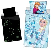 Frozen Glow pamut gyerek ágyneműhuzat világító hatással, 140 x 200 cm - Jerry Fabrics