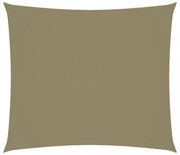 bézs téglalap alakú oxford-szövet napvitorla 2,5 x 3 m