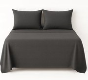 Flanel Lepedő 160×200 100% Pamut Lengyel Minőség Grafit Szín