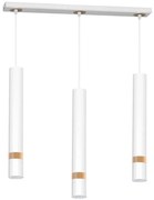 Csillár zsinóron JOKER WHITE WOOD 3xGU10/8W/230V