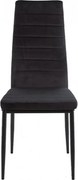 Coleta Nova bársony szék Fekete - 1 db